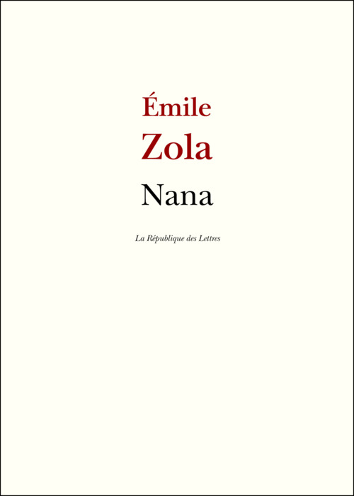 ebook cover of Nana, by Émile Zola