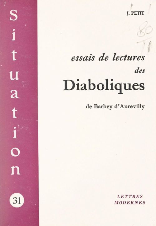 ebook cover of Essais de lectures des Diaboliques, de Barbey d'Aurevilly, by Jacques Petit