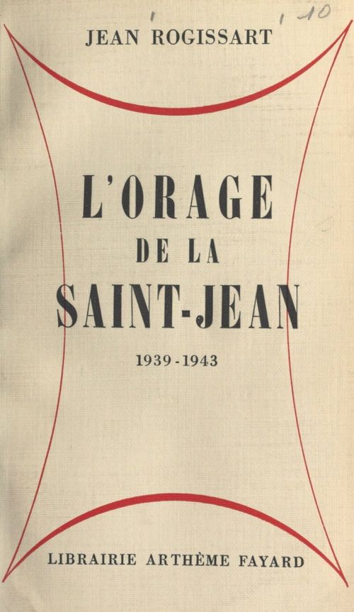 ebook cover of L'orage de la Saint-Jean, by Jean Rogissart