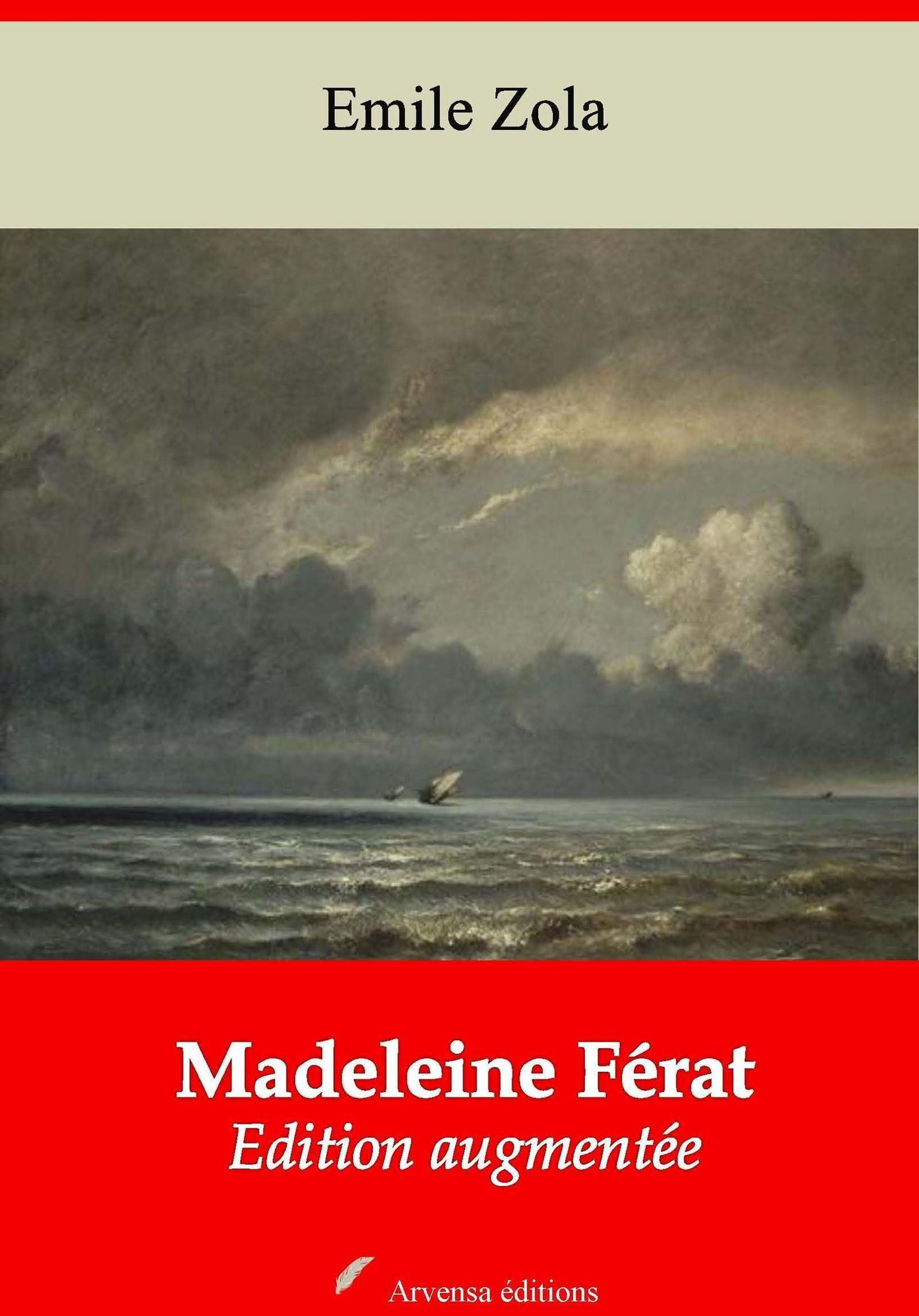 Couverture ebook de Madeleine Férat - suivi d'annexes, de Emile Zola