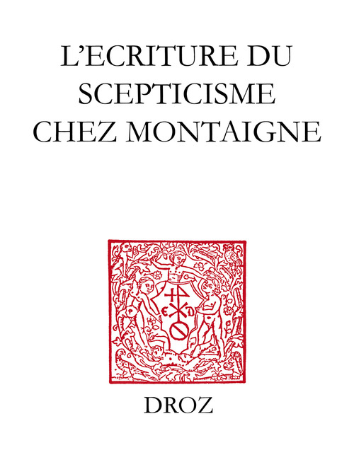 ebook cover of L'Ecriture du scepticisme chez Montaigne, by