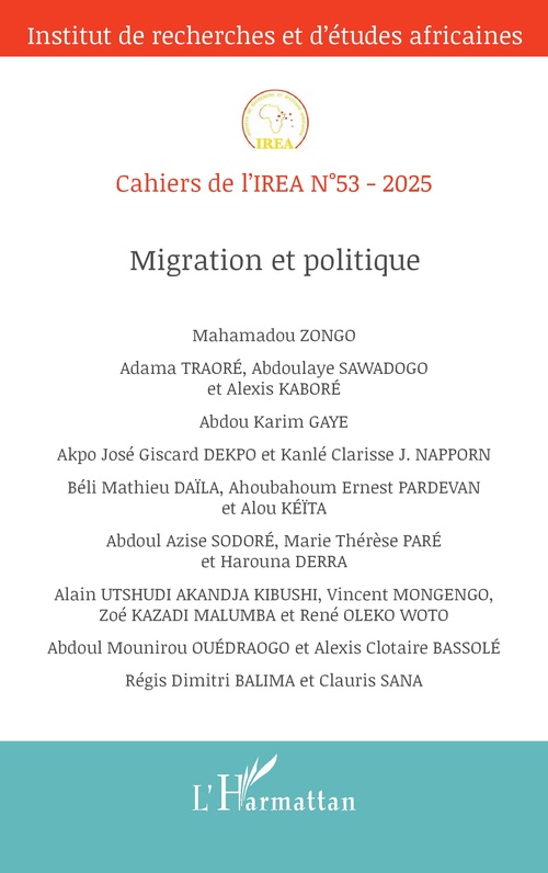 Couverture ebook de Migration et politique, de