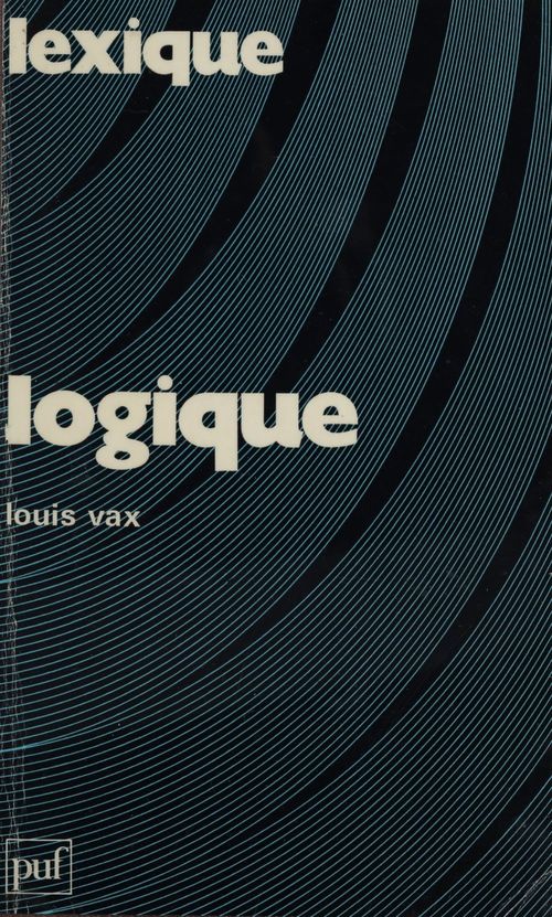 Couverture ebook de Logique, de Louis Vax