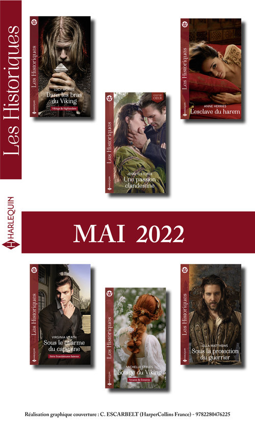 Couverture ebook de Pack mensuel Les Historiques - 6 romans (mai 2022), de Collectif