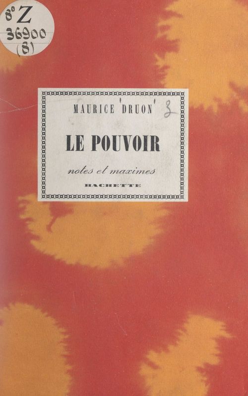 Couverture ebook de Le pouvoir, de Maurice Druon