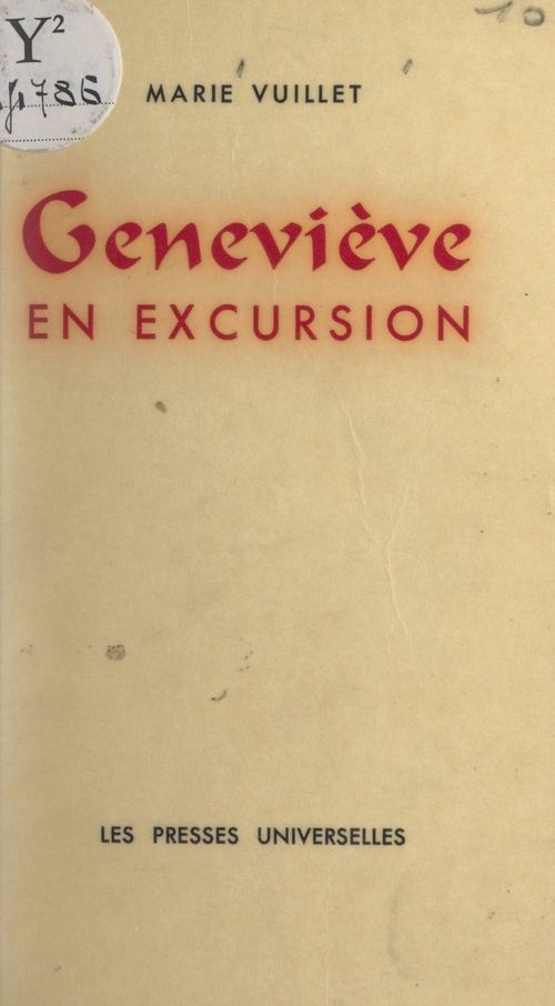 ebook cover of Geneviève en excursion, by Marie Vuillet