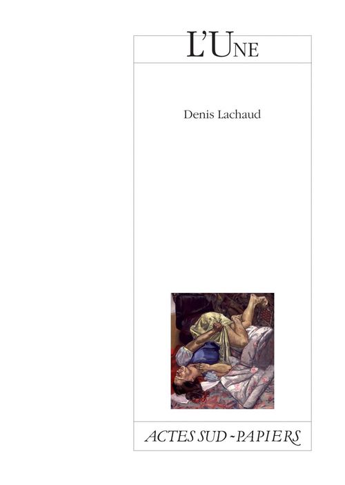 Couverture ebook de L'Une, de Denis Lachaud