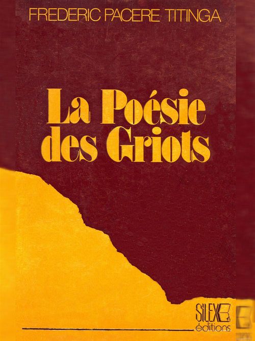 Couverture ebook de La poésie des griots, de Frederic Pacere Titinga