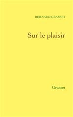 ebook cover of Sur le plaisir, by Bernard Grasset