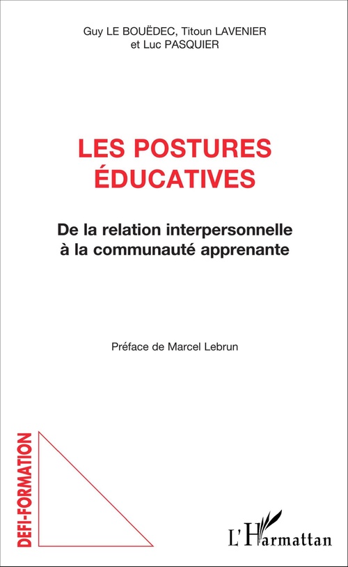 ebook cover of Les postures éducatives, by Titoun Lavenier, Guy Le bouëdec, Luc Pasquier