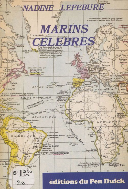 Couverture ebook de Marins célèbres, de Lefebure