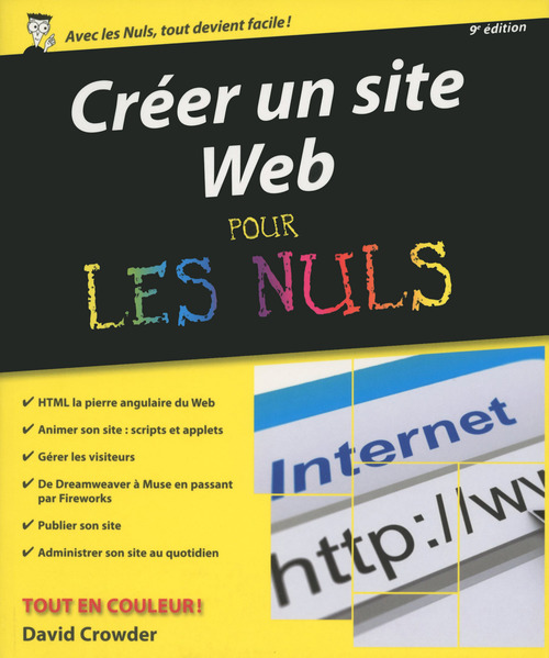 ebook cover of Créer un site Web Pour les Nuls, 9ème édition, by David A. Crowder