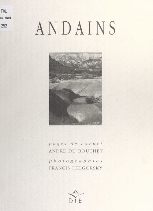 Couverture ebook de Andains, de André Du Bouchet