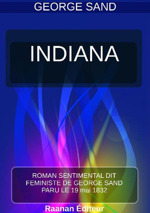 Couverture ebook de INDIANA, de George Sand