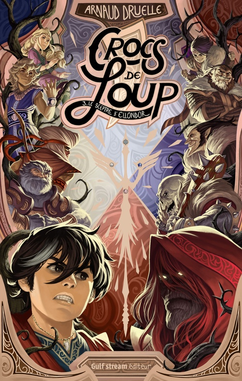 ebook cover of Crocs de loup - Tome 3 Le Sceptre d'Ellondor, by Arnaud Druelle