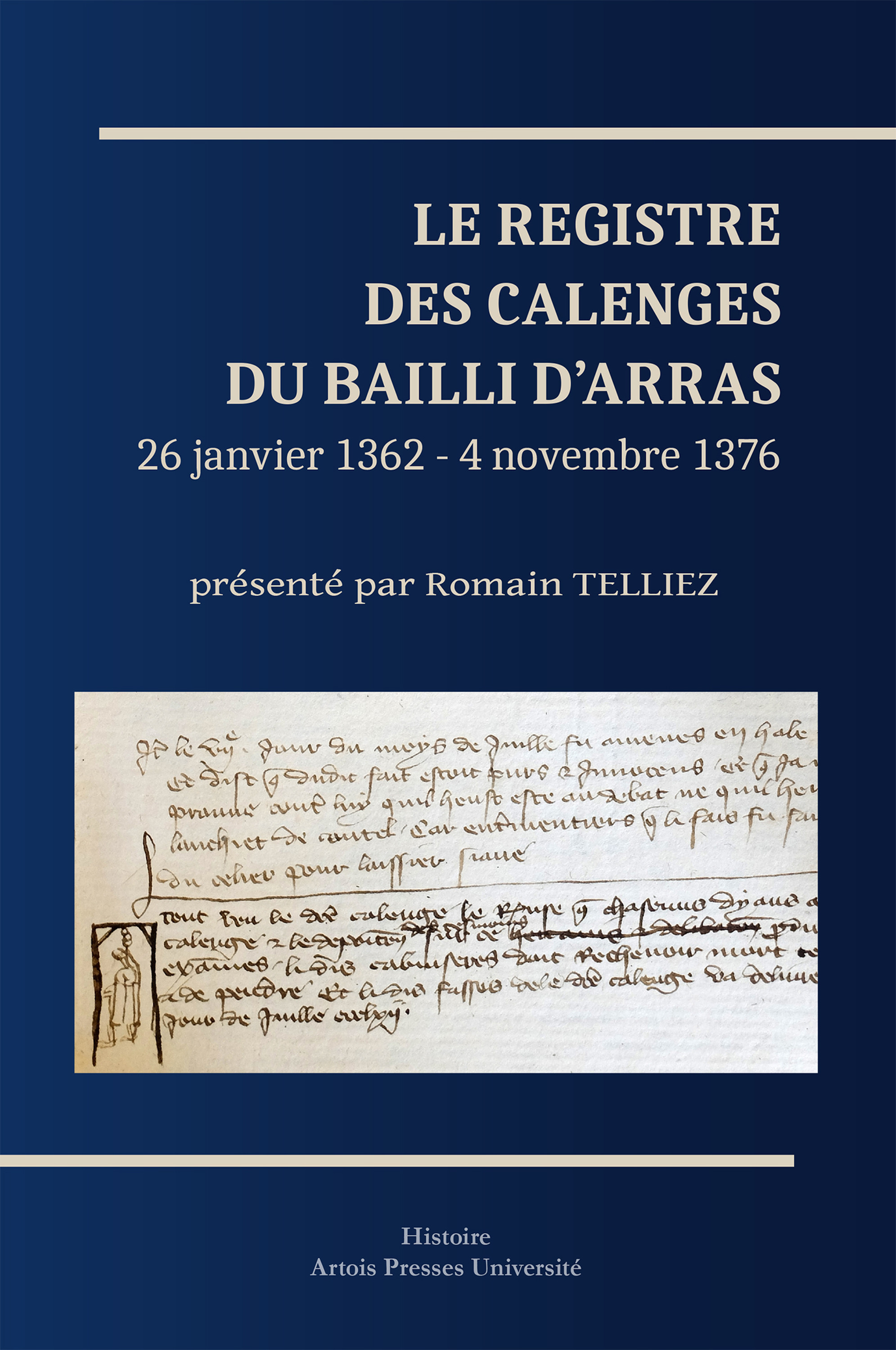 ebook cover of Le Registre des calenges du bailli d´Arras, by