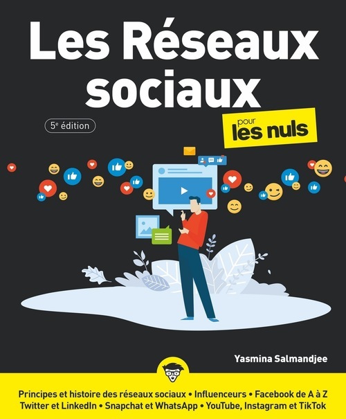 Couverture ebook de Les Réseaux sociaux Pour les Nuls 5e, de Yasmina Salmandjee