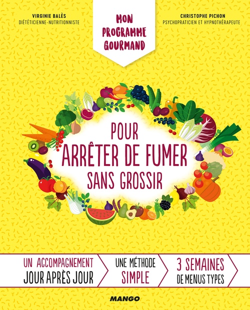 Couverture ebook de Mon programme gourmand pour arrêter de fumer sans grossir, de Virginie Bales