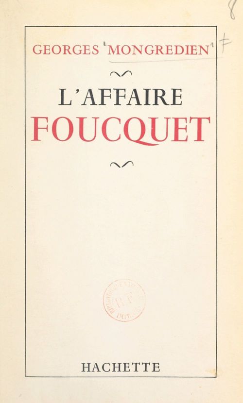 ebook cover of L'affaire Foucquet, by Georges Mongredien