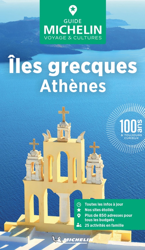 Couverture ebook de Guide Vert Îles grecques, Athènes, de Collectif Michelin