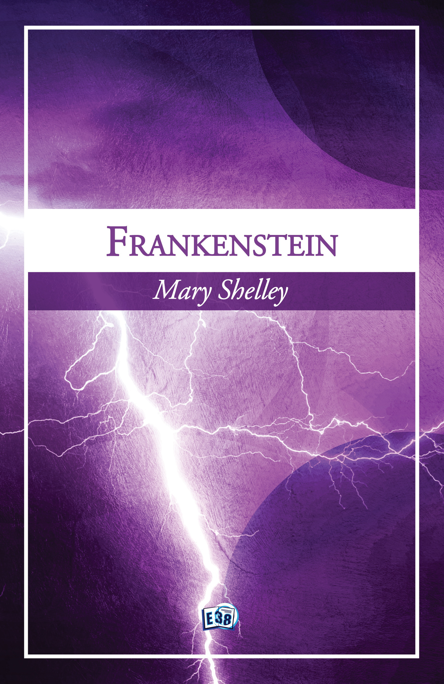 ebook cover of Frankenstein, by Mary Shelley