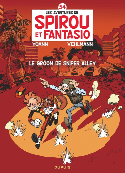 Couverture ebook de Spirou et Fantasio - Tome 54 - Le groom de Sniper Alley, de Fabien Vehlmann, Yoann
