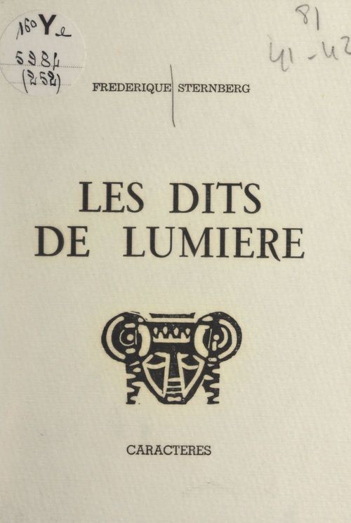 ebook cover of Les dits de lumière, by Frederique Sternberg