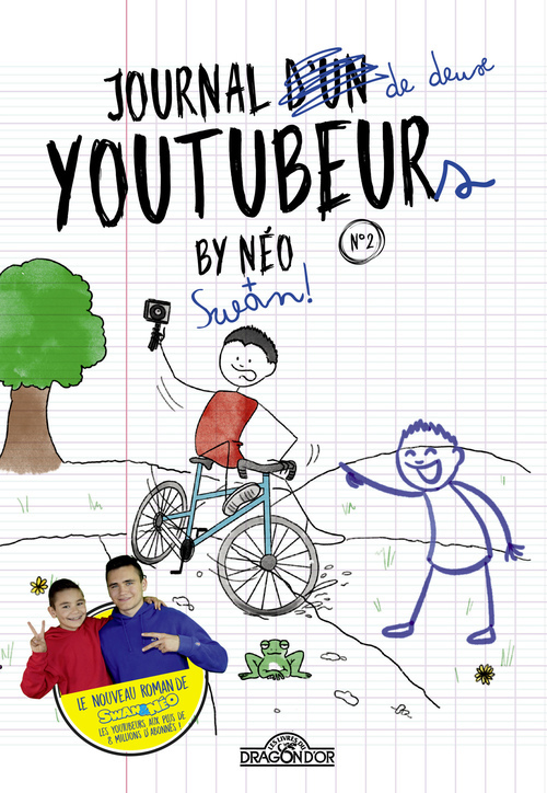 Couverture ebook de Swan & Néo - Journal d'un YouTubeur - Tome 2 - Lecture roman jeunesse sous forme de journal - Dès 8 ans, de NéO, Swan