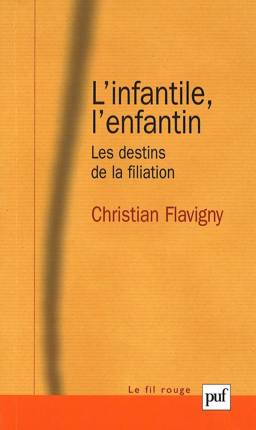 Couverture ebook de L'infantile, l'enfantin : Les destins de la filiation, de Christian Flavigny