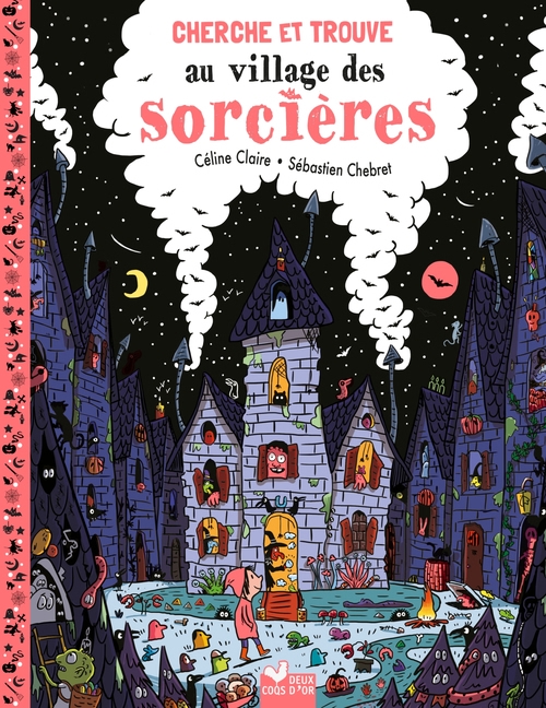 Couverture ebook de Cherche et trouve - Au village des sorcières, de Céline Claire