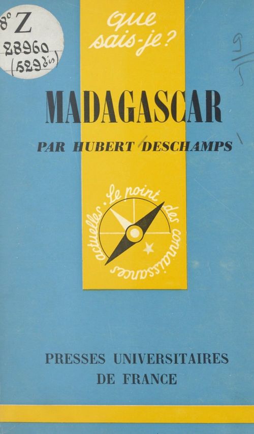 ebook cover of Madagascar, by Hubert Deschamps