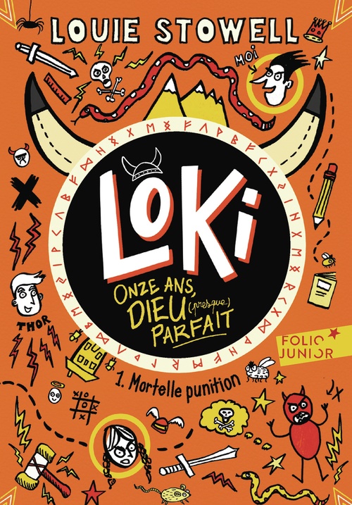 Couverture ebook de Loki, 11 ans, Dieu (presque) parfait (Tome 1) - Mortelle punition, de Louie Stowell