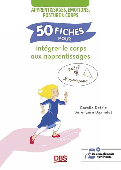 ebook cover of 50 fiches pour intégrer le corps aux apprentissages, by Coralie Detrie