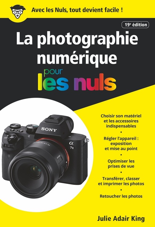 Couverture ebook de Photographie numérique poche pour les nuls, 19e, de Julie Adair King