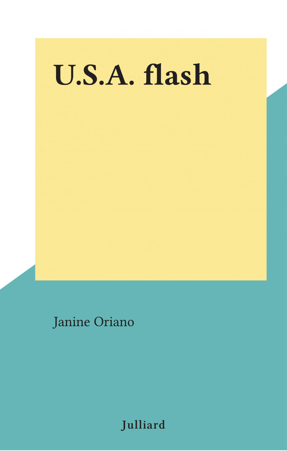 Couverture ebook de U.S.A. flash, de Janine Oriano