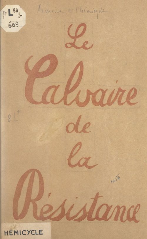 ebook cover of Le calvaire de la Résistance, by Georges Gimel