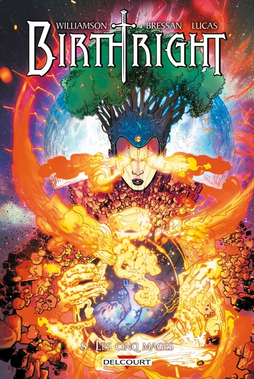 ebook cover of Birthright T08 - Les Cinq Mages, by Joshua Williamson