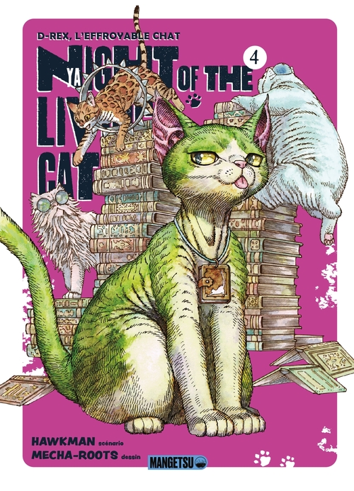Couverture ebook de Nyaight of the Living Cat T04, de Hawkman, Mecha-Roots