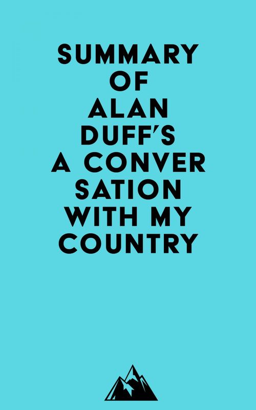 ebook cover of Summary of Alan Duff's A Conversation with my Country, by Everest Media