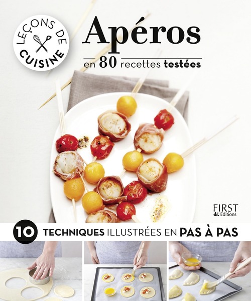 Couverture ebook de Leçons de cuisine - Apéros, de Collectif