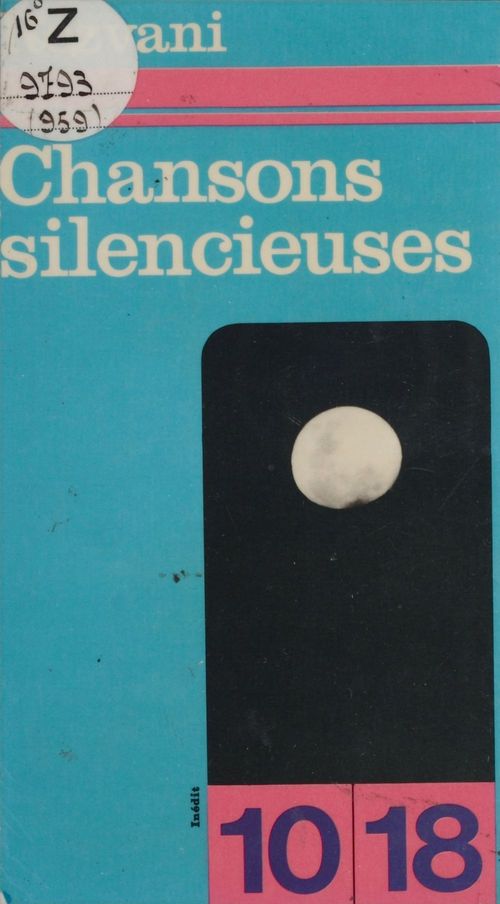ebook cover of Chansons silencieuses, by Serge Rezvani