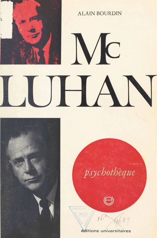 Couverture ebook de Mac Luhan, de Alain Bourdin
