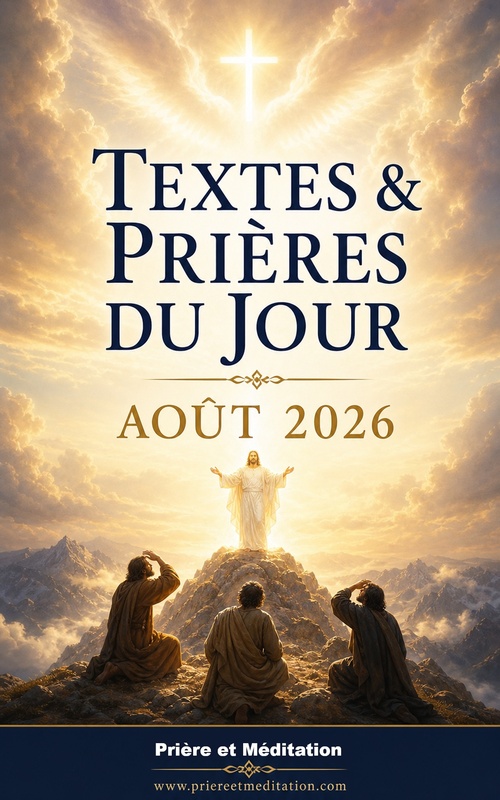 Couverture ebook de Textes & Prières du Jour - Août 2026, de Prière Et Méditation