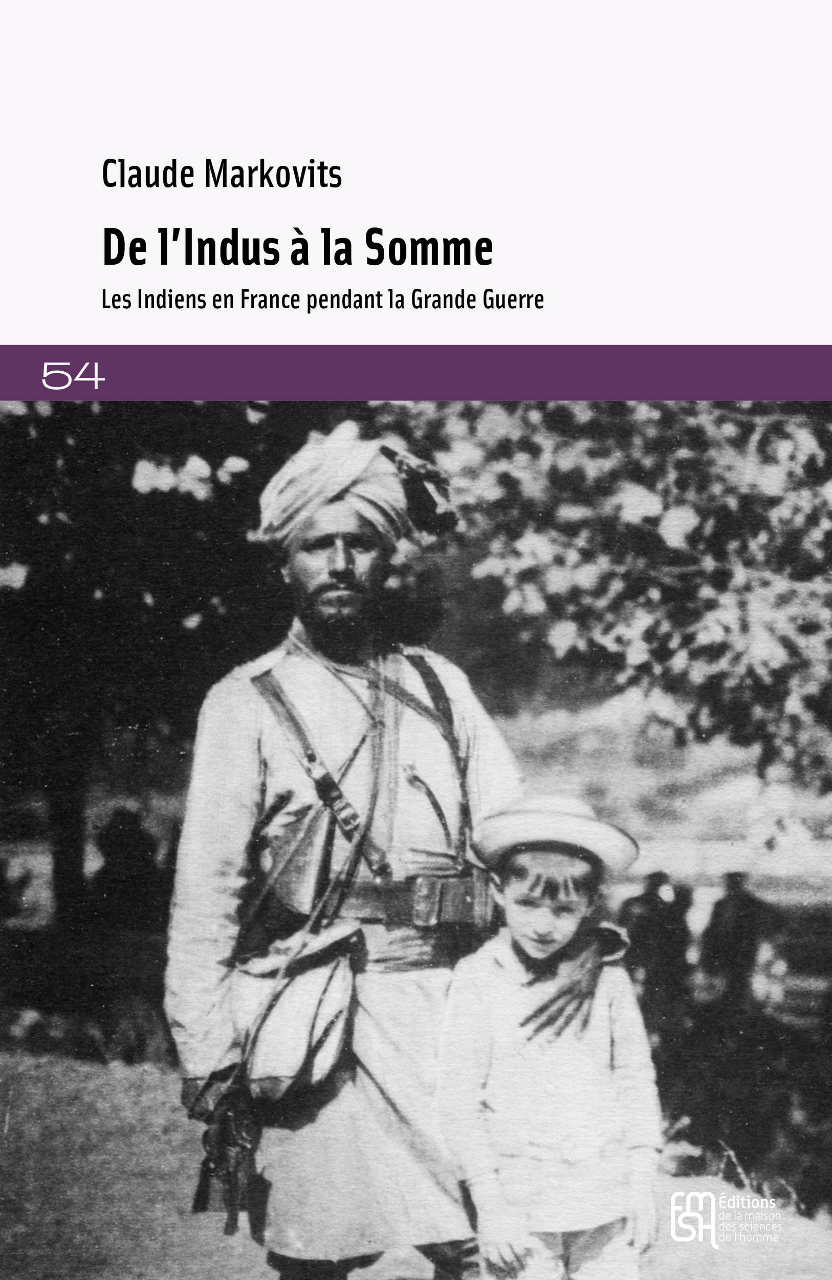Couverture ebook de De l´Indus à la Somme, de Claude Markovits