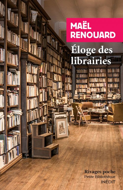 Couverture ebook de Éloge des librairies, de Maël Renouard