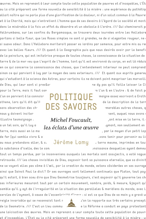 ebook cover of Politique des savoirs, by Jérôme Lamy