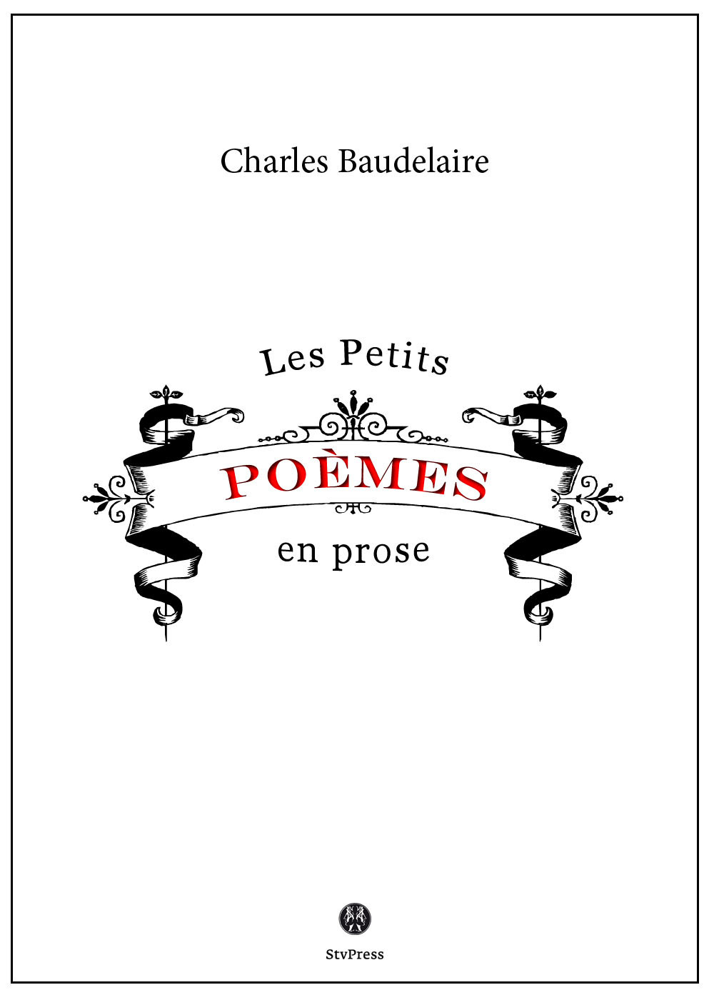 Couverture ebook de Petits poèmes en prose, de Charles Baudelaire