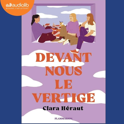 audiobook cover of Devant nous le vertige, by Clara Héraut