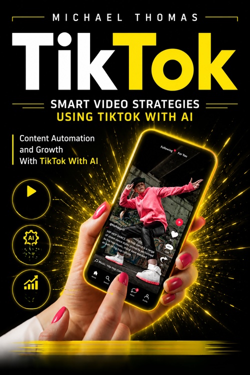 Couverture ebook de TikTok: Smart Video Strategies Using TikTok With AI, de Michael Thomas