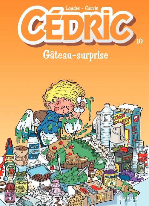Couverture ebook de Cédric - Tome 10 - Gâteau surprise, de Raoul Cauvin, Laudec